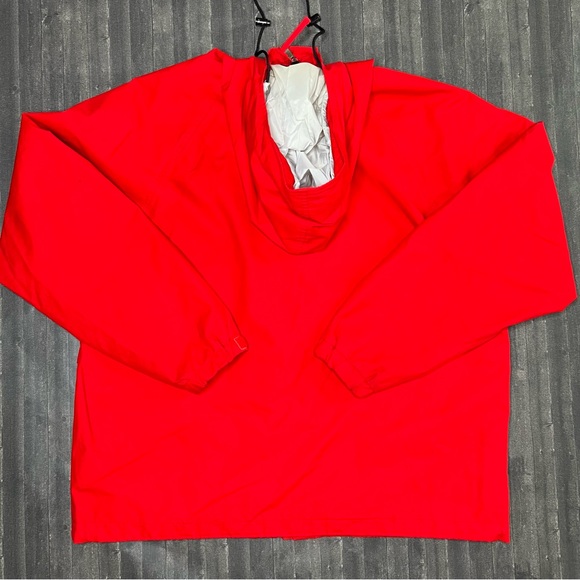 Woolrich Red Windbreaker Hooded Snap Button Jacket - Picture 3 of 11